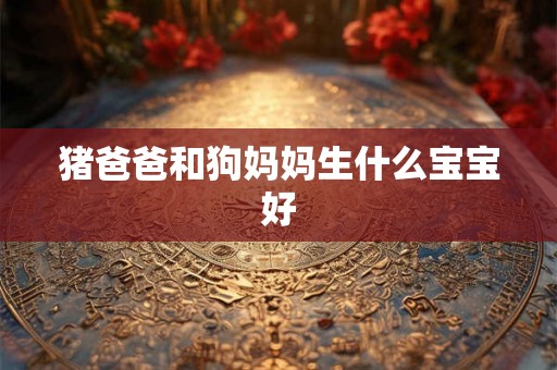 猪爸爸和狗妈妈生什么宝宝好 猪爸爸和狗妈妈生什么宝宝好