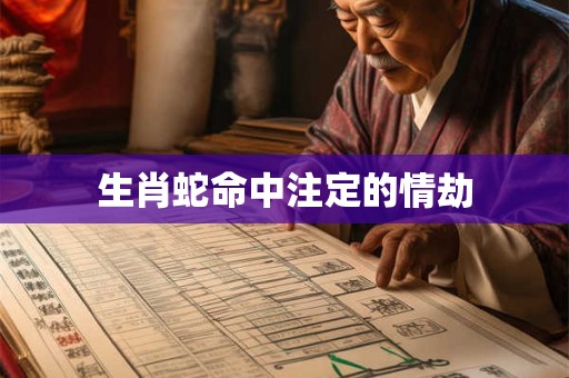 生肖蛇命中注定的情劫 生肖蛇命中注定的情劫