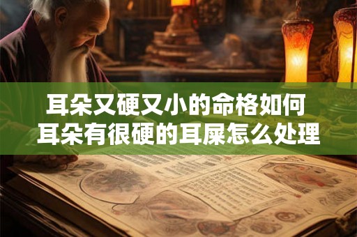 耳朵又硬又小的命格如何 耳朵有很硬的耳屎怎么处理 耳朵又硬又小的命格如何 耳朵有很硬的耳屎怎么处理