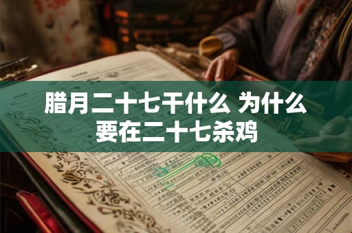 腊月二十七干什么 为什么要在二十七杀鸡 腊月二十七干什么 为什么要在二十七杀鸡