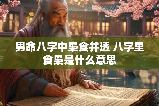 男命八字中枭食并透 八字里食枭是什么意思 男命八字中枭食并透 八字里食枭是什么意思