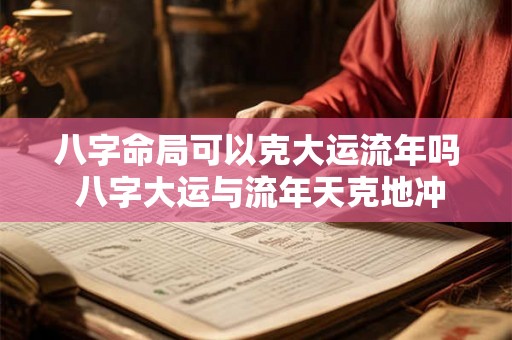 八字命局可以克大运流年吗 八字大运与流年天克地冲 八字命局可以克大运流年吗 八字大运与流年天克地冲