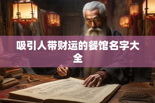吸引人带财运的餐馆名字大全 吸引人带财运的餐馆名字大全