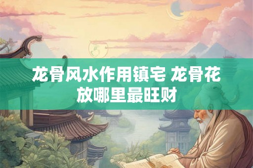 龙骨风水作用镇宅 龙骨花放哪里最旺财 龙骨风水作用镇宅 龙骨花放哪里最旺财