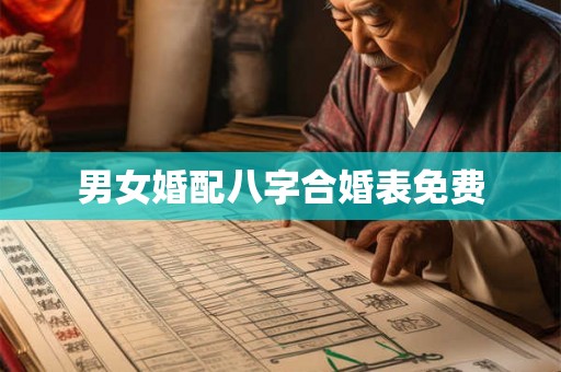 男女婚配八字合婚表免费 男女婚配八字合婚表免费